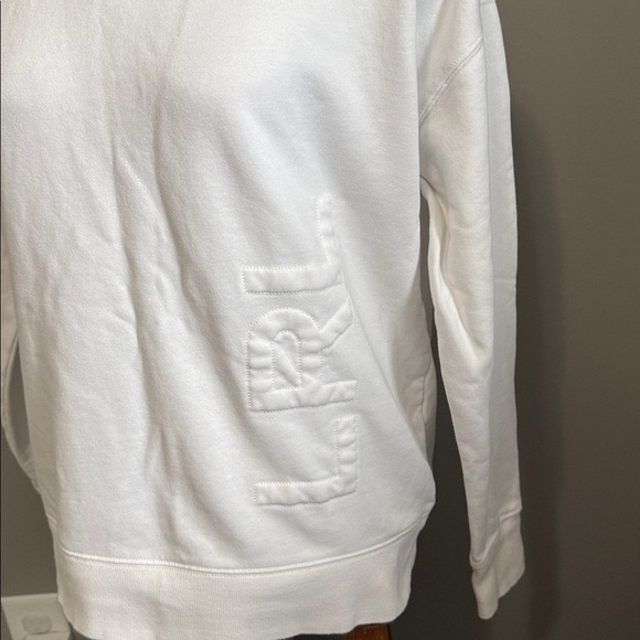 Black Label Ralph Lauren - White Crewneck Terry Sweatshirt/Short Set - Size M - Picture 3 of 10